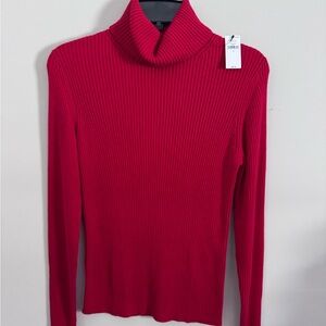 Banana Republic Women's Red Turtleneck